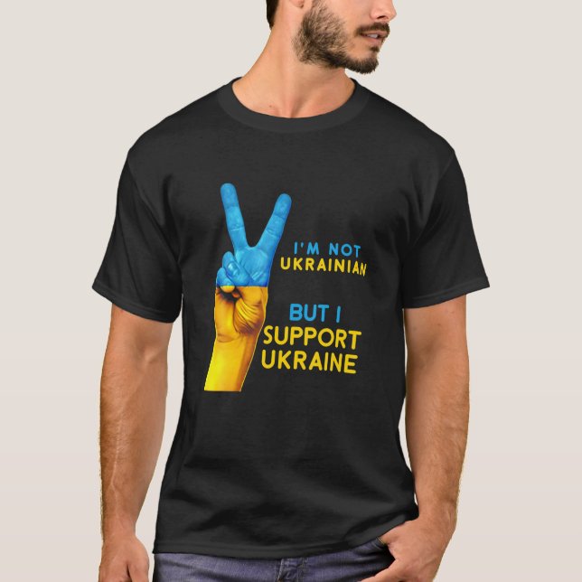 Camiseta Ucrânia Mens Apoiam Ucrânia Excelente Eu (Frente)