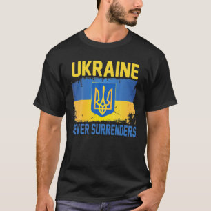 Camiseta UCRÂNIA nunca rende apoio teórico à Ucrânia Ukrai
