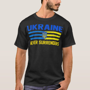 Camiseta UCRÂNIA nunca rende, Ucrânia e Tridente