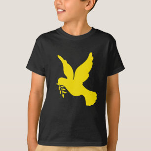 Camiseta Ucrânia Paz Pombo Reze pela Bandeira da Ucrânia Uc