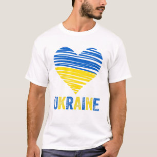 Camiseta Ucrânia Peace Tee Ucraniana Flag Ucrânia Emblem 