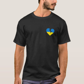 Camiseta Ucrânia Quebrada de Coração - Apoio à Ucrânia P Uc