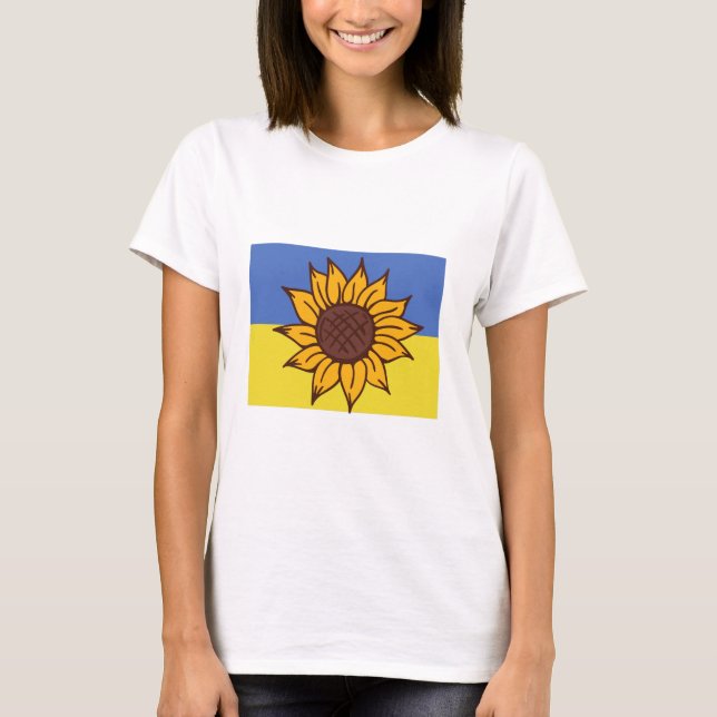 Camiseta Ucrânia Sunflower T-Shirt (Frente)