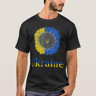 Camiseta Ucrânia Sunflower Vintage Ucraniano Fl