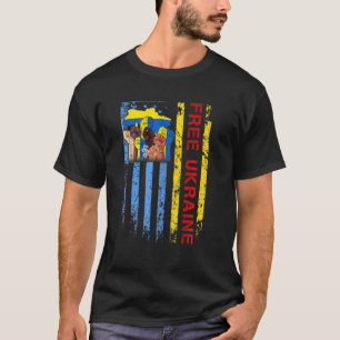 Camiseta Ucrânia T Bandeira Ucraniana Suporte a Free Ukrai