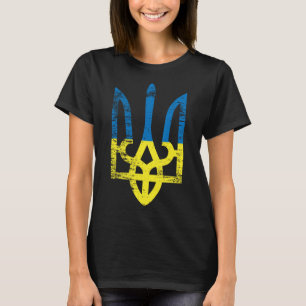 Camiseta Ucrânia Ucraniano Kiev Trysub Bandeira 15 