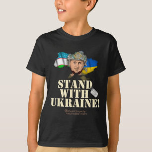 Camiseta Ucrânia Uzbequistão Volodymyr Zelenskyy Fique Com