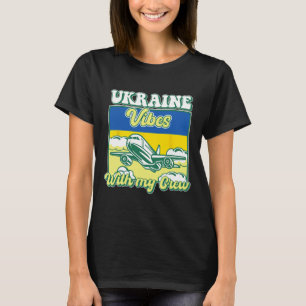 Camiseta Ucrânia Vibra Com a Minha Equipe Viaje pela Ucrâni
