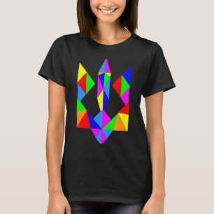 Camiseta Ucraniano Americano Apoio Ucrânia Trident