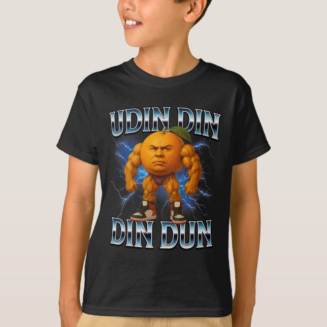 Camiseta Udin Din Din Dun Funny Italiano Brainrot Meme Body (Frente)