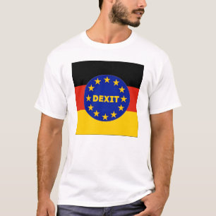 Camiseta UE alemão Dexit da bandeira do t-shirt