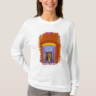 Camiseta UE, Espanha, Barcelona. Entrada iluminada perto de