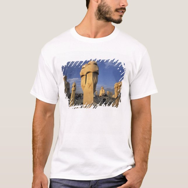 Camiseta UE, Espanha, Catalunha, Barcelona. Antonio Gaudi (Frente)