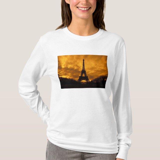 Camiseta UE, França, Paris. Torre Eiffel. (Frente)