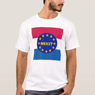 Camiseta UE holandesa Nexit da bandeira do t-shirt