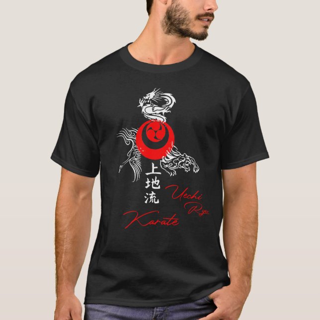 Camiseta Uechi Ryu Karate Elements T-Shirt Karate T-Shirt (Frente)