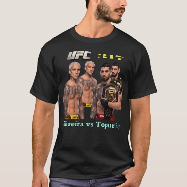 Camiseta UFC 317, Oliveria vs Topuria (Frente)