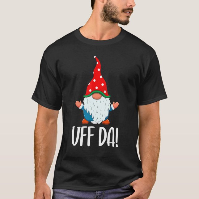 Camiseta Uff Da Cute Swedish Gnomo Family Matchin (Frente)