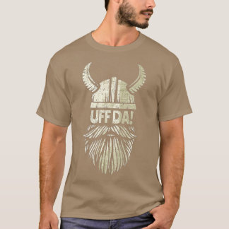 Camiseta Uff Da Norueguesa Citação Escandinava Capacete Vik