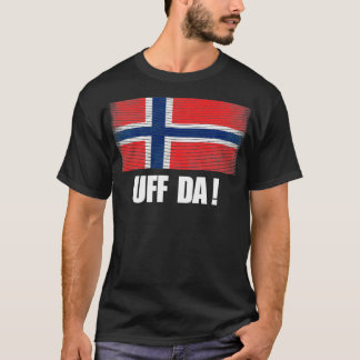 Camiseta Uff Da Norway Flag, Norge Heritage Culture Souven