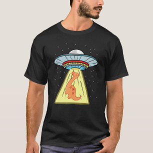 Camiseta Ufo Abdução de Brachiosaurus Dinosaur
