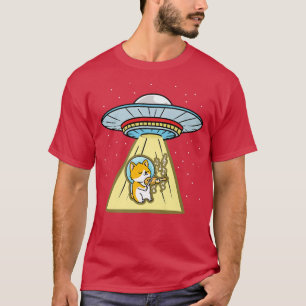 Camiseta Ufo Abdução de Corgi - Astronauta Violino