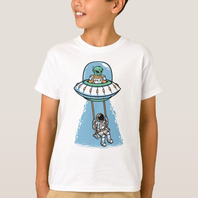 Camiseta  UFO Astronaut Exchange (Frente)