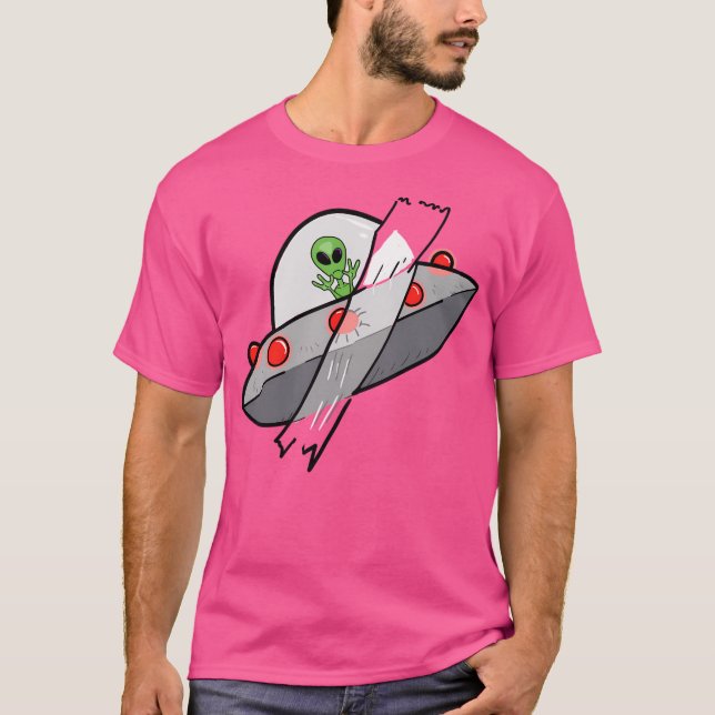Camiseta Ufo Capturado em Fita (Frente)