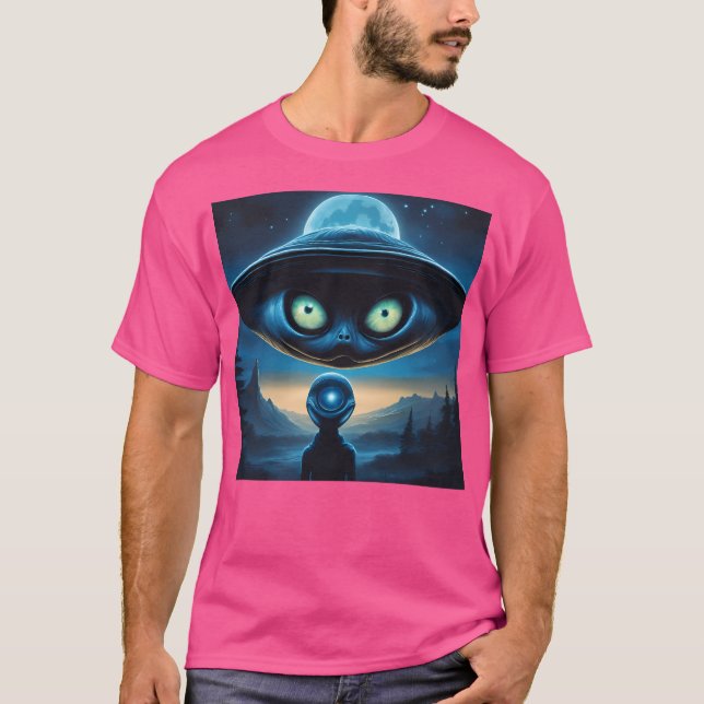 Camiseta Ufo com Alienígena (Frente)