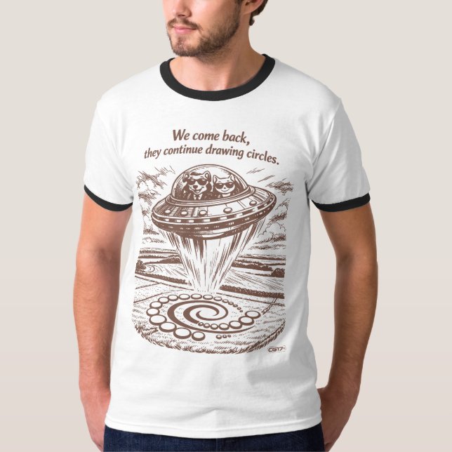 CAMISETA UFO CROP CIRCLES (Frente)