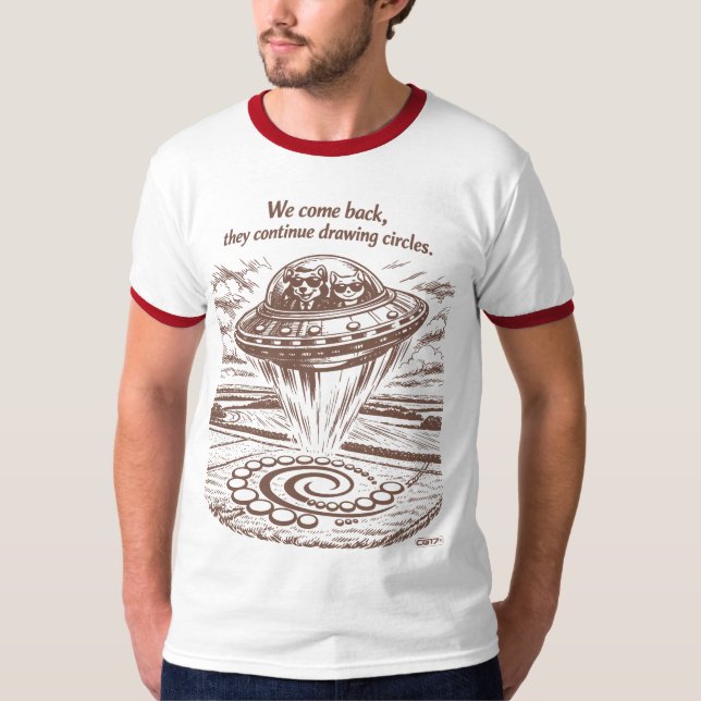 CAMISETA UFO CROP CIRCLES (Frente)