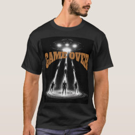 Camiseta UFO Encounter Over Distant Planet: Cosmic Abductio