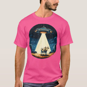Camiseta Ufo Fazendo Uma Vaca Para Aventuras De Alienígena 
