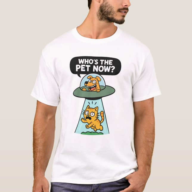 Camiseta UFO - GATO E CÃO (Frente)