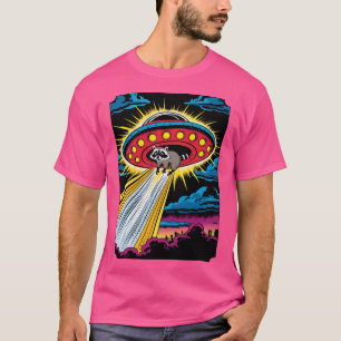 Camiseta Ufo Leva Alienígena De Abdução De Panda Em Trash R