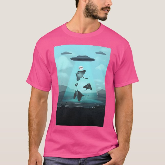 Camiseta Ufo rapta uma arraia (Frente)
