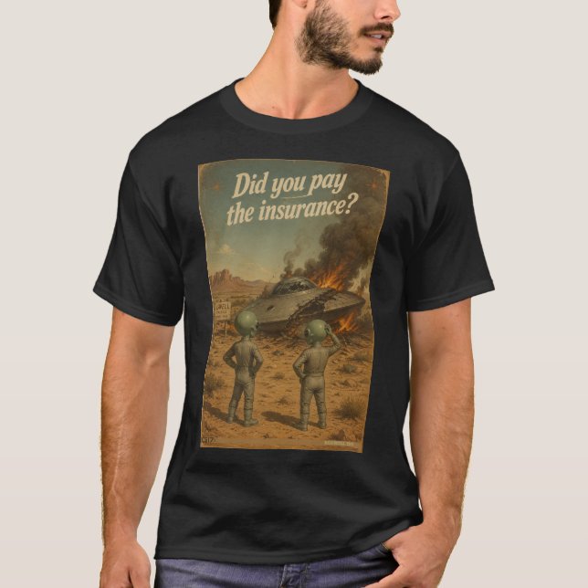 Camiseta UFO Roswell 40-50s (Frente)