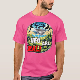 Camiseta Ufo são reais - Ufo - Alienígena - Uap