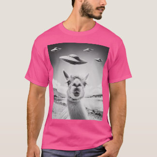 Camiseta Ufo Selfie Llama