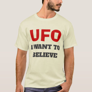 Camiseta UFO T-Shirt - Eu Quero Acreditar - Cor Natural