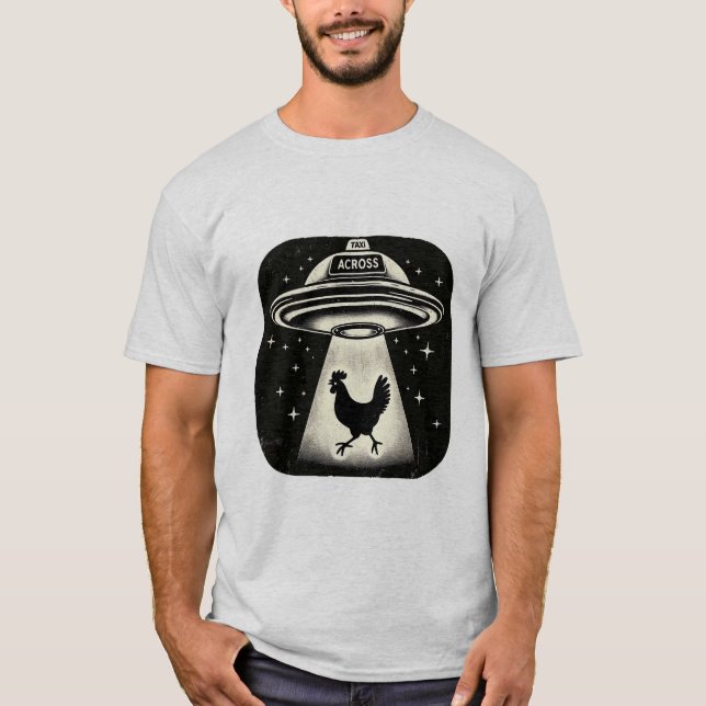 Camiseta UFO Táxi Através (Frente)