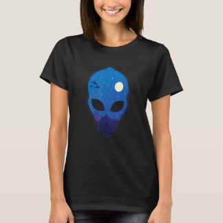 Camiseta Ufos at Night in Alien Head