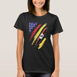 Camiseta Uganda American Grown Flag USA Patriot Heritage Mo