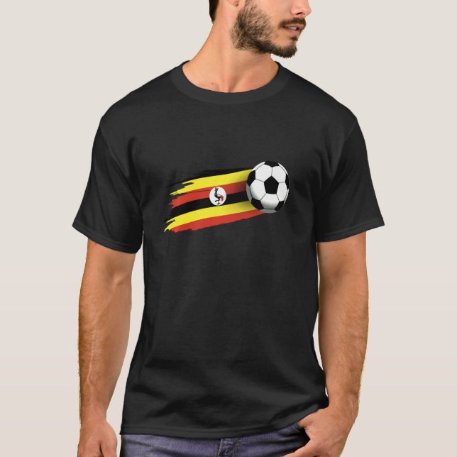 Camiseta Uganda Flag Jersey Uganda Team Uganda 1 (Frente)