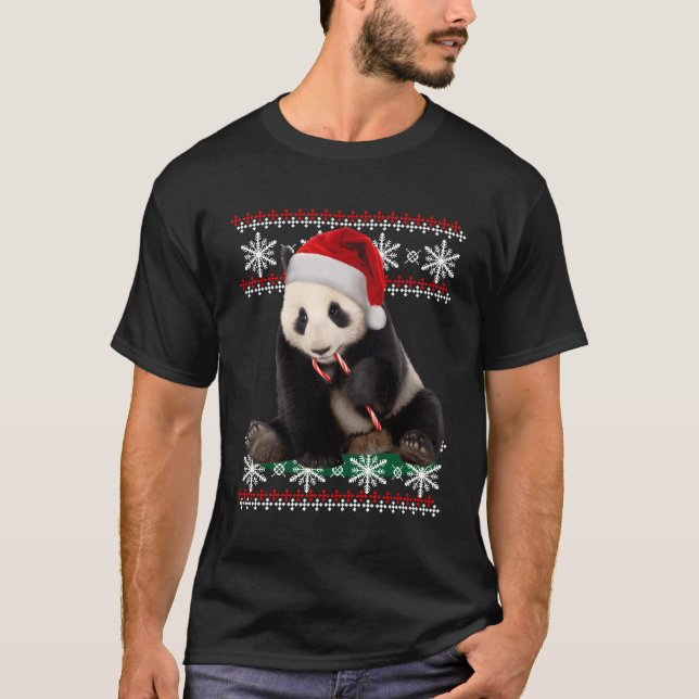 Camiseta Ugly Candy Cane Panda (Frente)