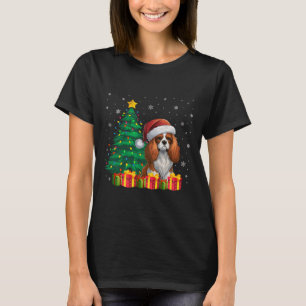 Camiseta Ugly Cavalier King Charles Spaniel Santa Hat Xmas