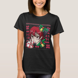 Camiseta Ugly Christmas Otaku Ahegao Ecchi Etchi Lewd Henta