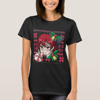Camiseta Ugly Christmas Otaku Ahegao Ecchi Etchi Lewd Henta