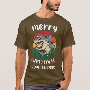 Camiseta Ugly Christmas Sweater Graphic Design For Shark Or