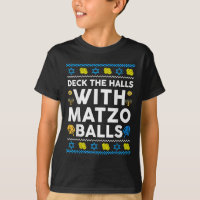 Ugly Hanukkah Deck Hall Com Matzo Ball Chanukah J